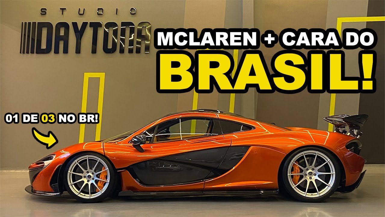 A MCLAREN de rua mais CARA do BRASIL! McLaren P1 no Studio Daytona!