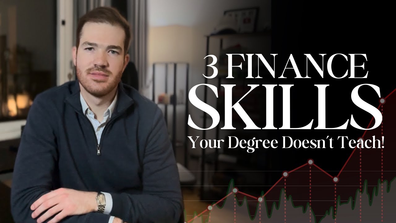 3 skills your finance degree doesn&rsquo;t teach you!