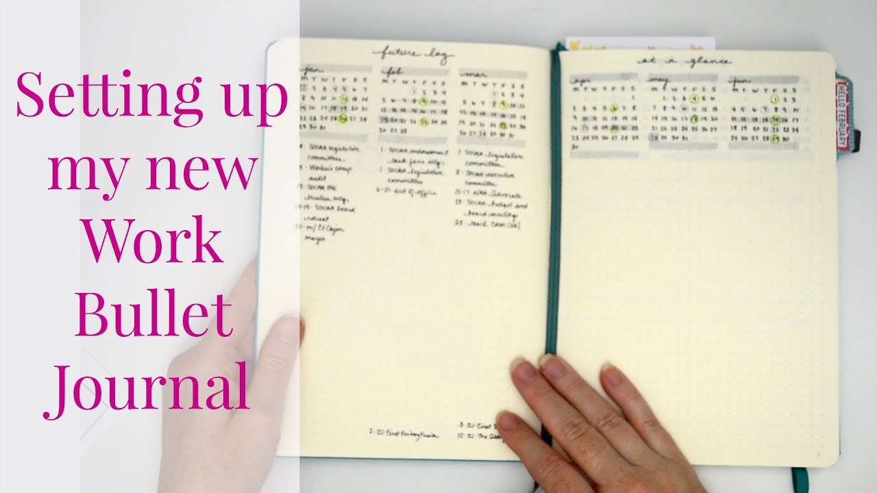 Setting Up My New Work Bullet Journal for 2018 | Kendra Bork