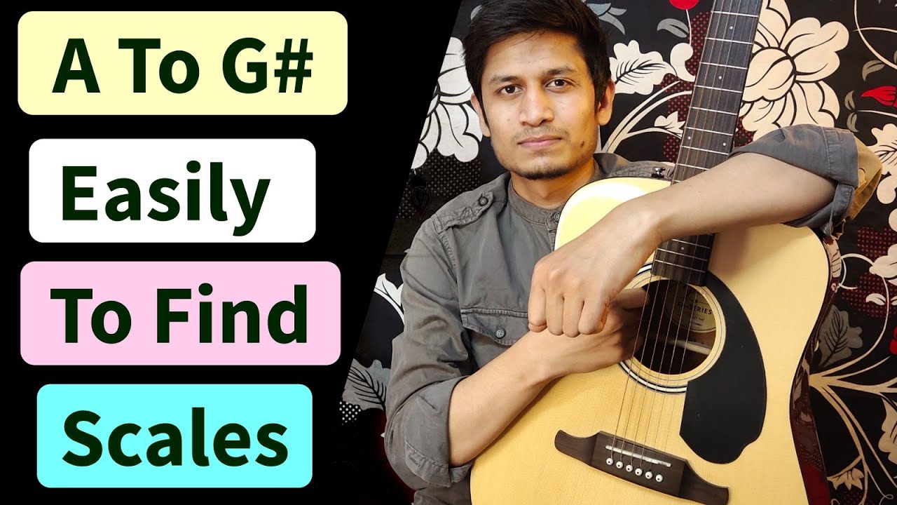 A To G# (Sa Re  Ga  Ma) How To Find Scale Easily (Major & Minor) || Technical Guitarist Official