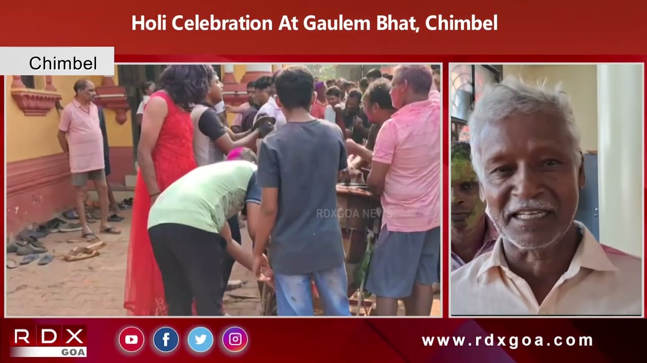 Holi Celebration At Gaulem Bhat, Chimbel