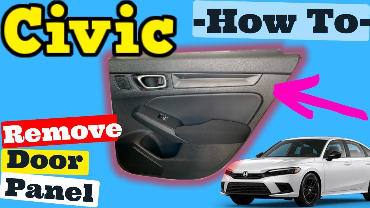 Honda Civic 2022 — Как снять и установить заднюю дверную панель