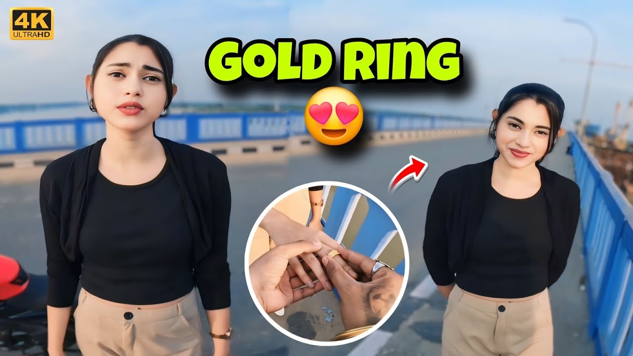 Cute girl ko diya Gold Ring || GIFT 🤩 @ARV-U7