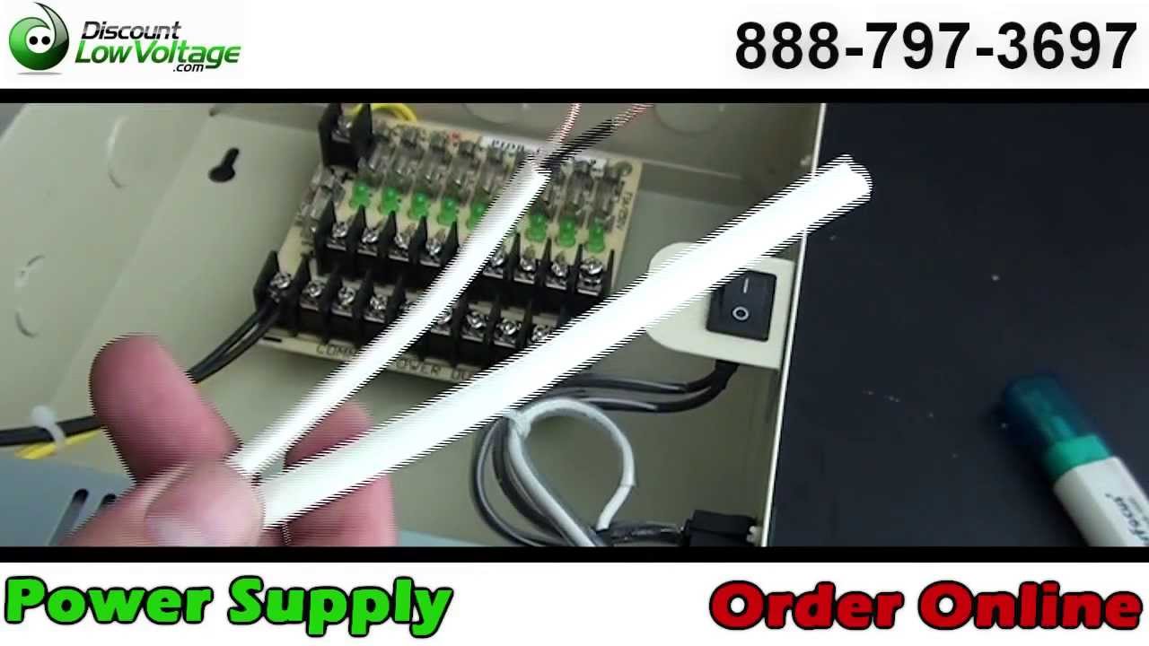 How to Cable a CCTV surveillance Camera Power Supply