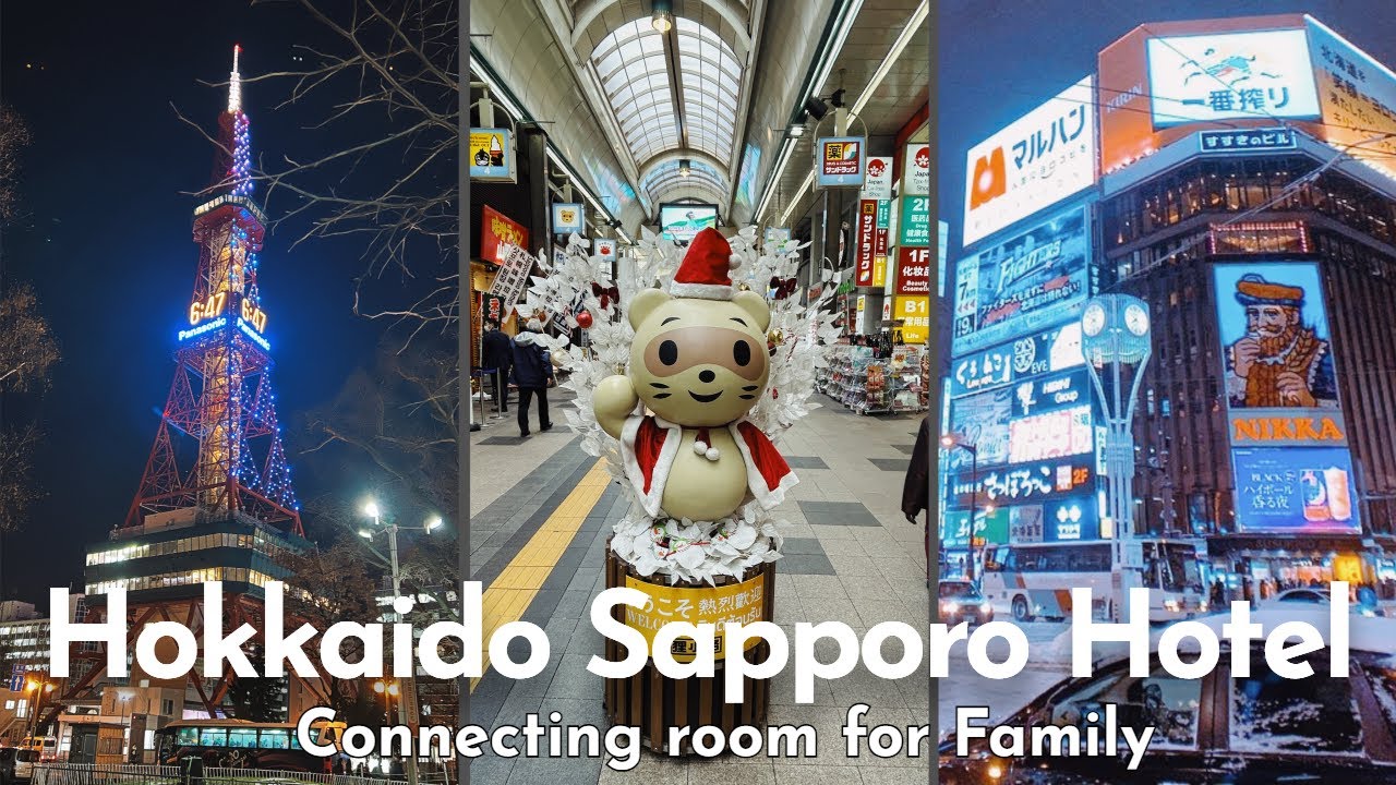 Family Connecting Room - Karaksa Sapporo Hotel Hokkaido🌸札幌饭店 -家庭房🌸Room, Food, Transport, Attractions