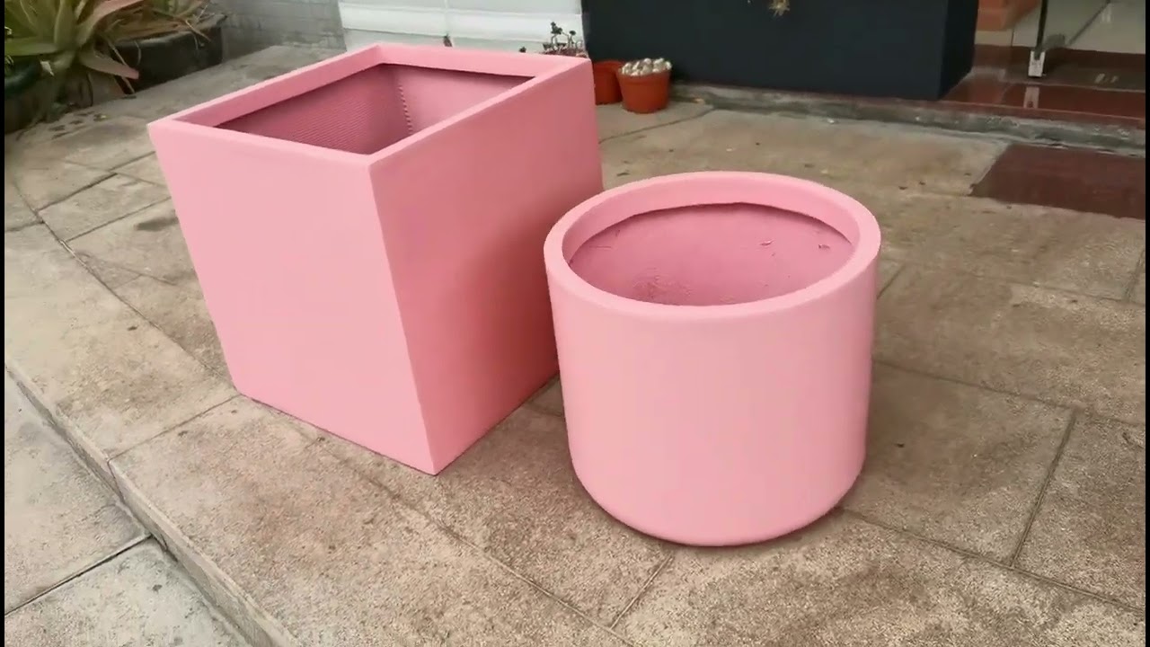 Custom Pink Fiberglass Planter by DYArtificial China: Perfectly Crafted Pot for Your Garden