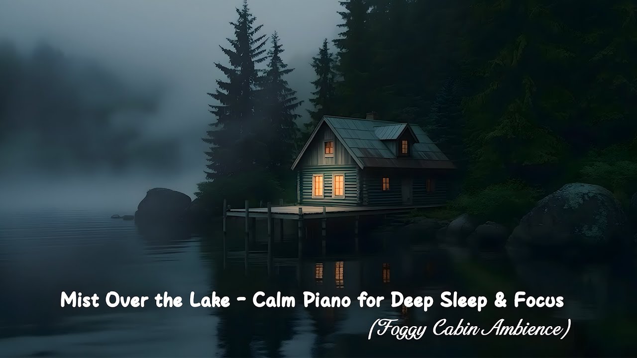 Mist Over the Lake - Calm Piano for Deep Sleep & Focus (Foggy Cabin Ambience)