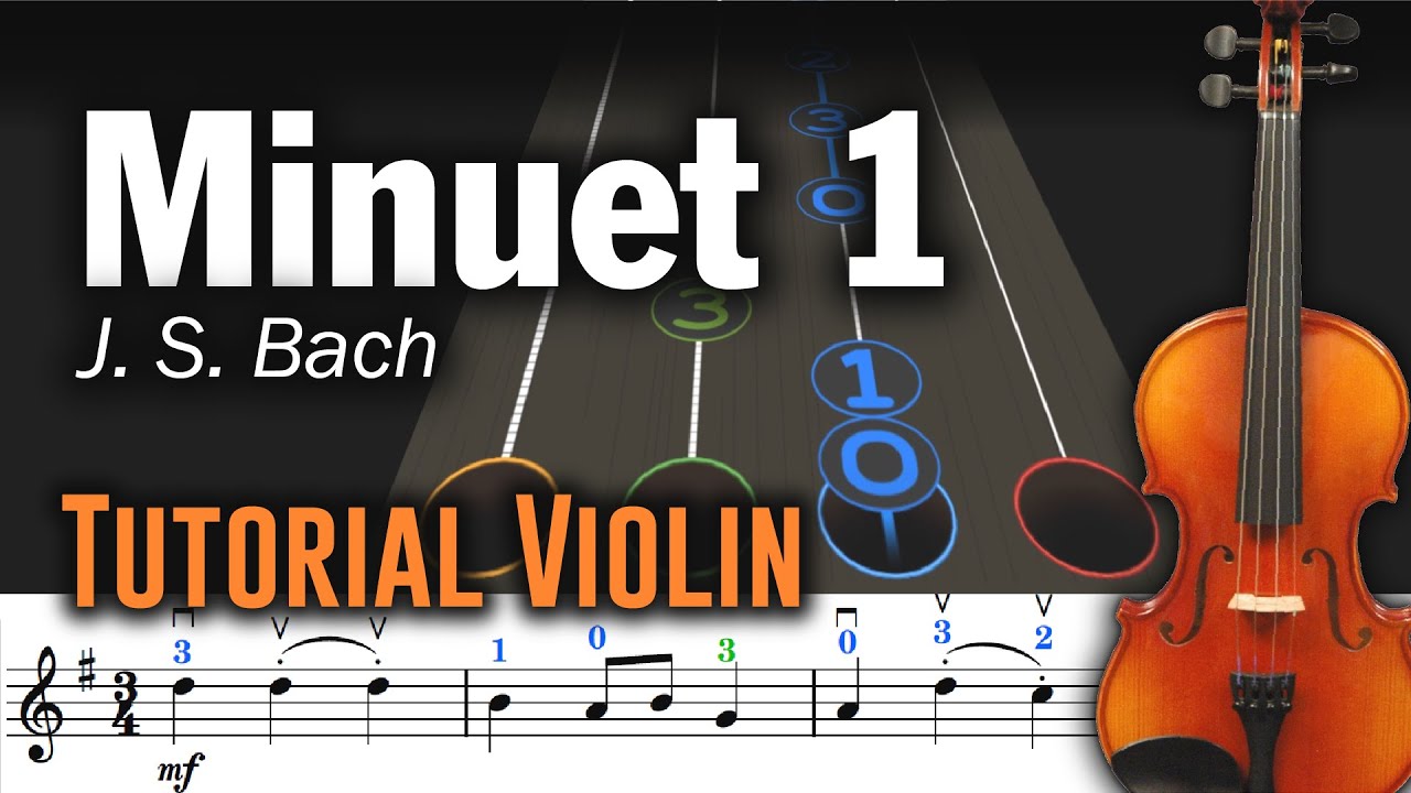 Minuet 1 | Tutorial Violin - Play Along