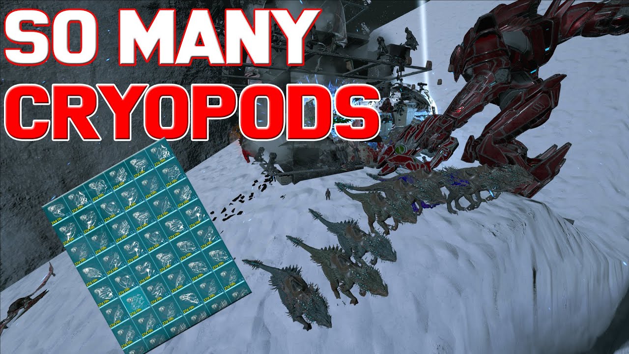 THE JUCIEST RAID EVER (ALOT OF CRYOS) - ARK DUO PVP