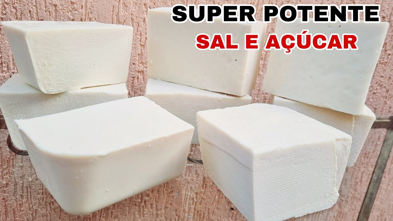 O Sucesso do Sabão Caseiro Durão de SAL e AÇÚCAR | Volta com 4 litros de óleo 👏👏