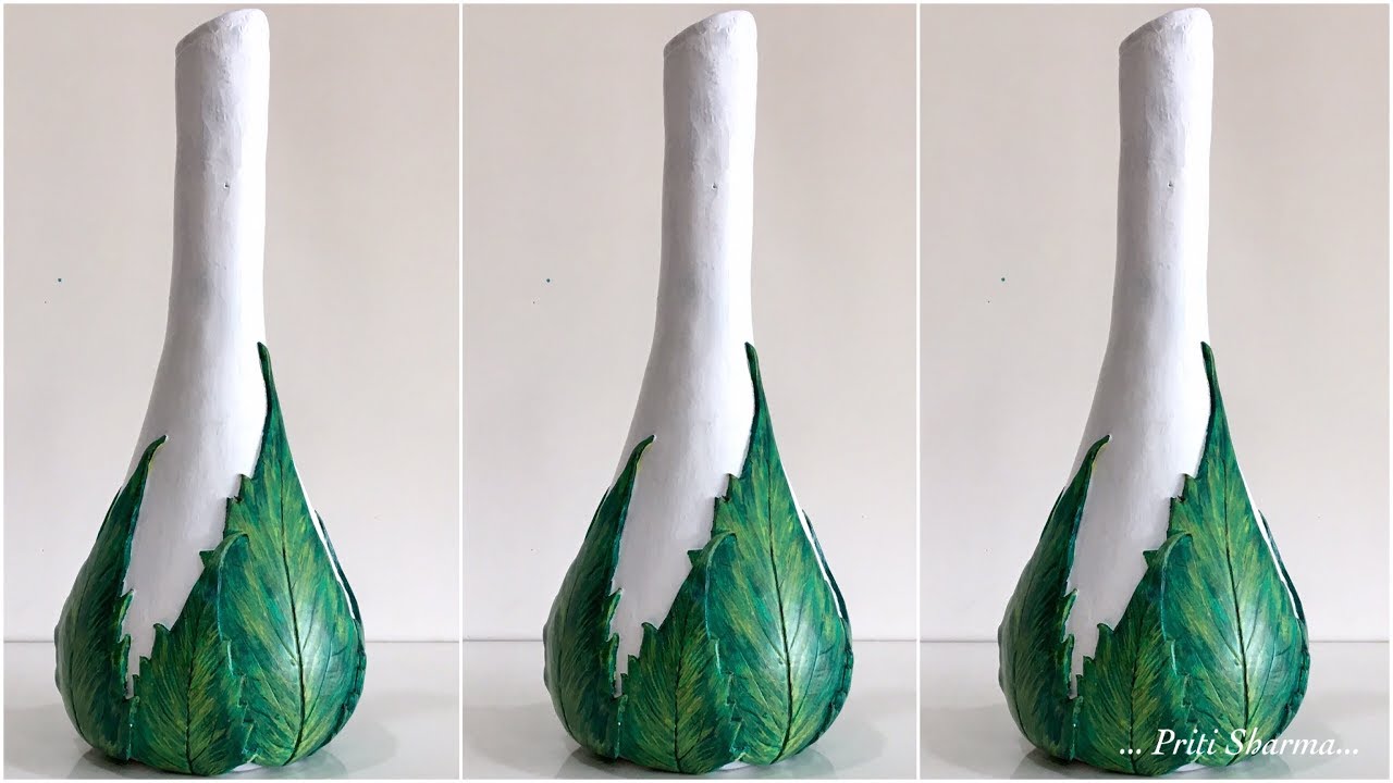 Stylish Flower Pot With Your Own Hands / Flower Vase -28 | Priti Sharma