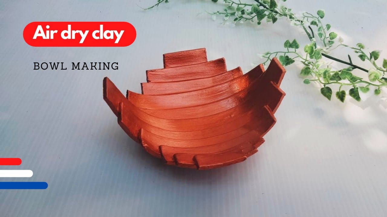 Air dry clay home decor idea. Air dry clay bowl