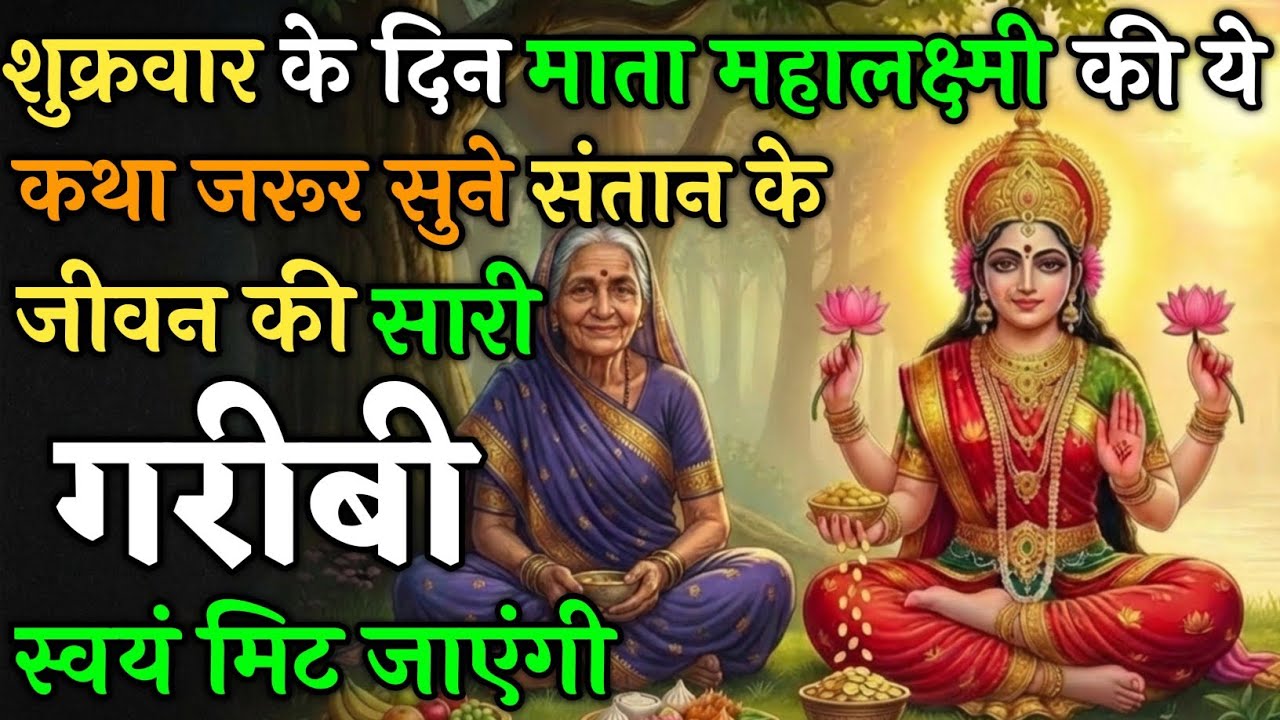 माता महालक्ष्मी की ये  कथा सुनने मात्र से संतान की सारी गरीबी स्वयं समाप्त हो जाएगी  ! |  Vart Katha