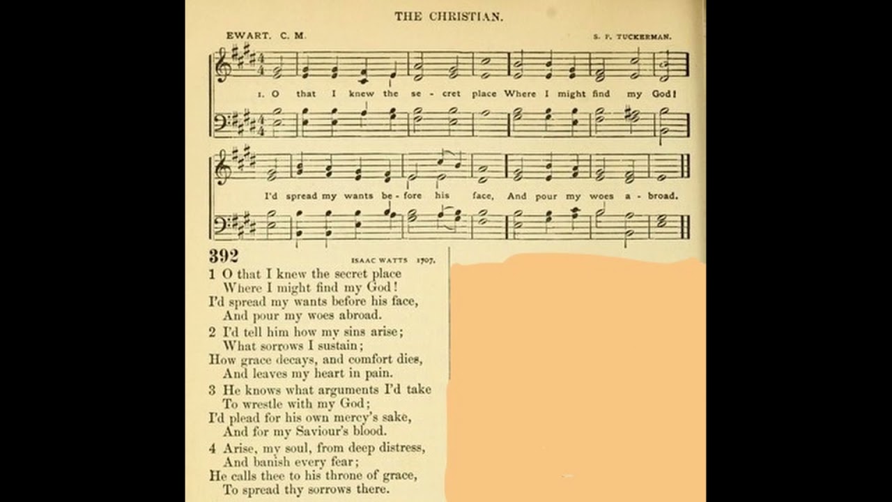 O That I Knew the Secret Place (Ewart)