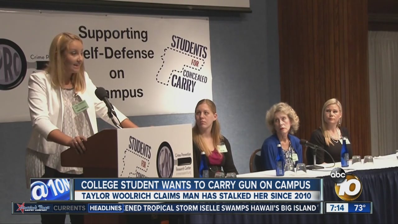 College student wants right to carry gun on campus