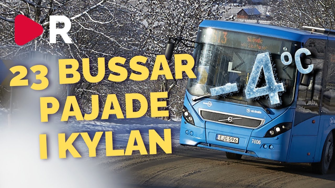 23 bussar förstörda i kylan: 