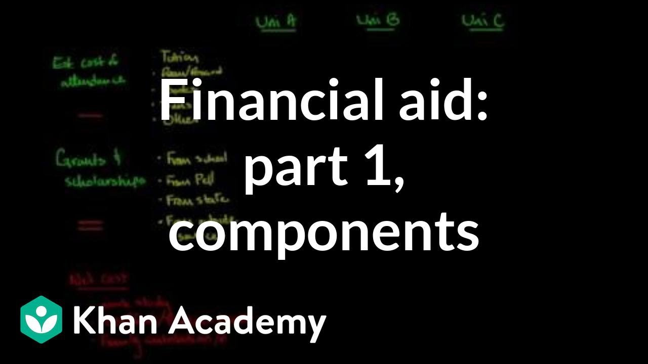 Financial aid package components: Part 1