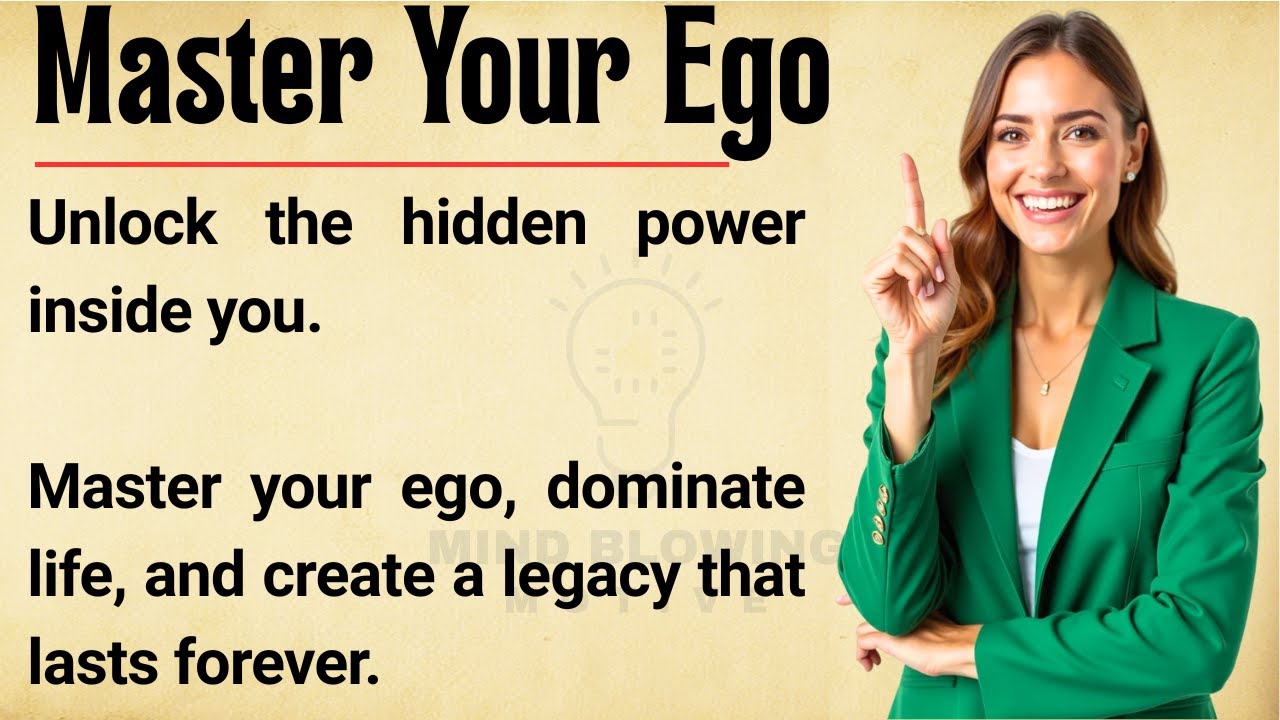 The Power of Ego🔥| Master Yourself, Unlock Potential & Dominate Life | English Listening Practice ✅