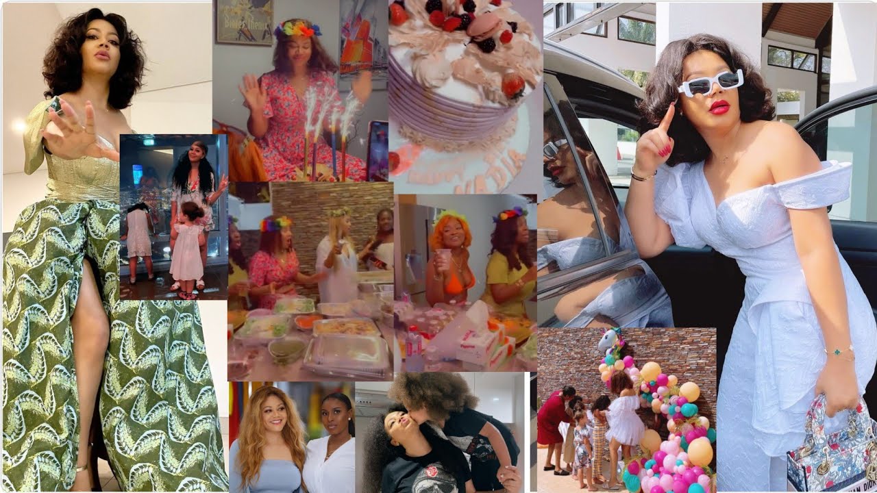Nadia Buari's unforgettable Birthday Party with her quadruplet, B!k!n! lad!&egrave;s n John Dumelo's Wife