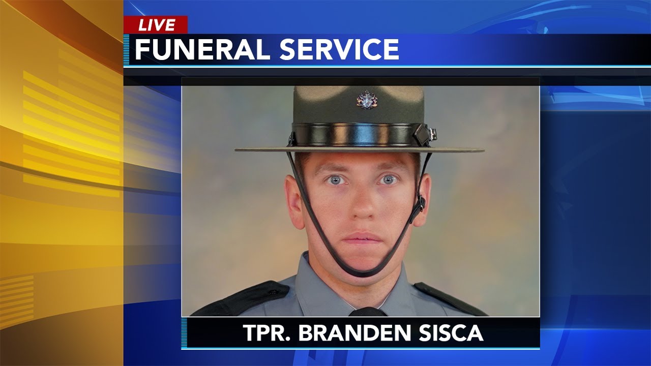 Funeral service for Pennsylvania State Trooper Branden Sisca