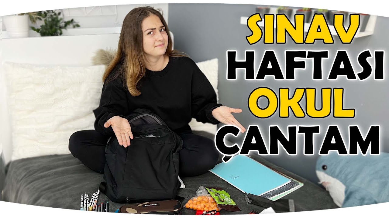 SINAV HAFTASI OKUL ÇANTAMDA NE VAR? Zeynep Yorulmaz Okula Dönüş - Back To School