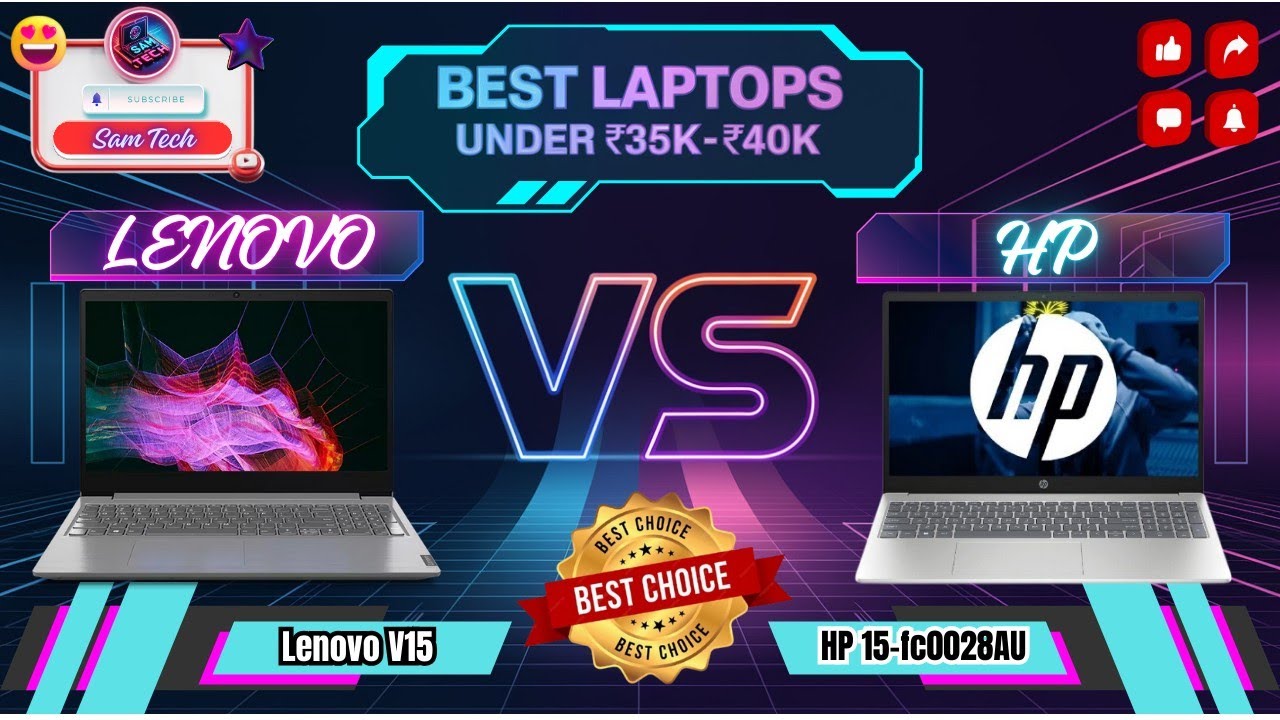 Lenovo V15 (82KBA033IH) VS HP 15-fc0028AU FULL COMPARISON |LENOVO|HP| Laptop