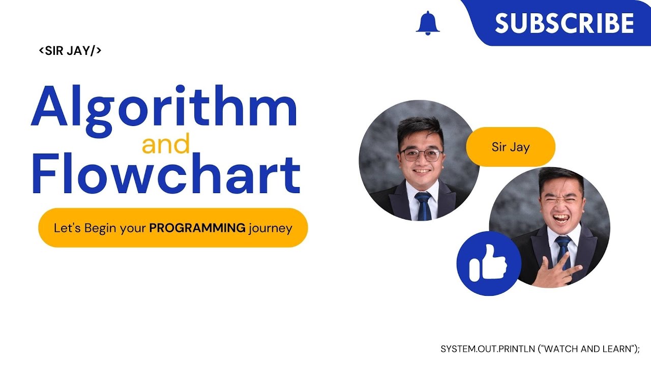 Flowchart And Algorithm Sample Problems #1 | Tagalog