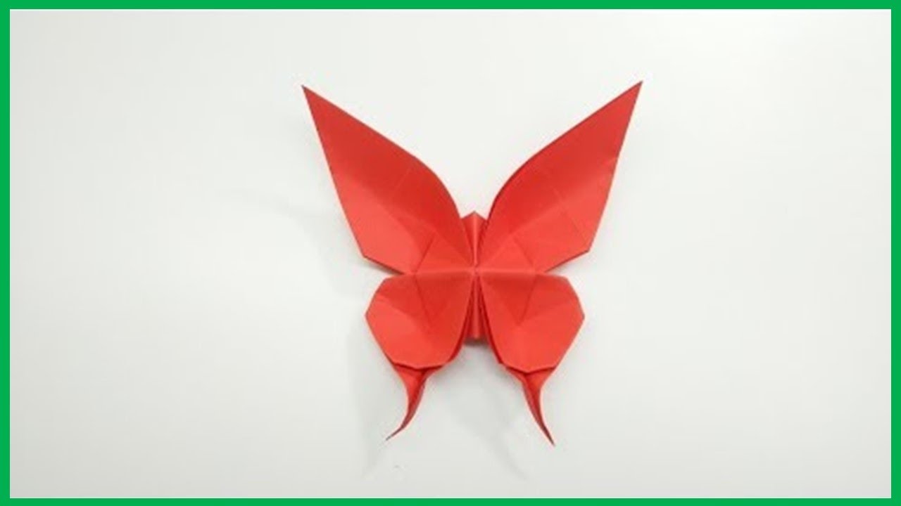 ORIGAMI BUTTERFLY - Easy and Step by Step | Hướng dẫn gấp con bướm cực dễ | Tuan Bo TubeHD