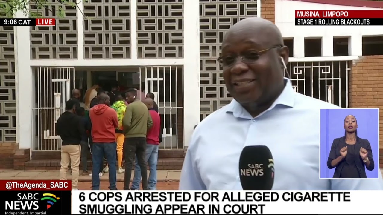 Six police officers arrested for alleged cigarette smuggling in Musina to appear in court