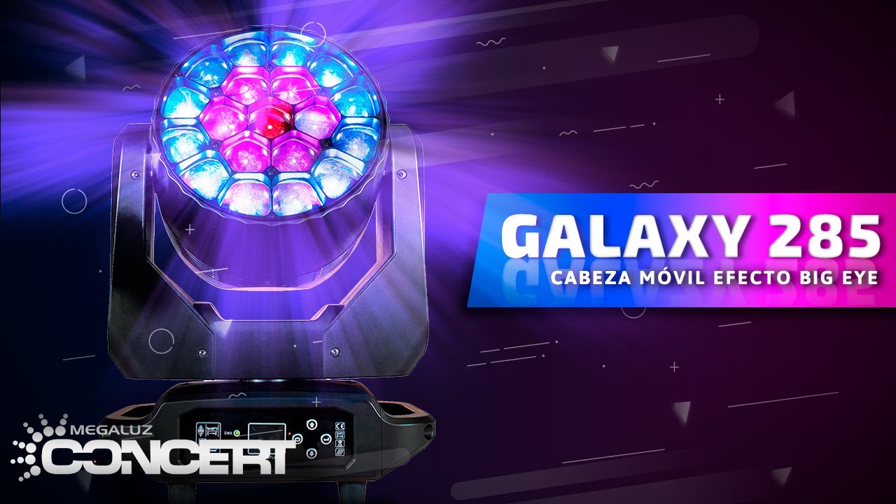 CONCERT │ GALAXY 285: CABEZA MÓVIL CON EFECTO BIG EYE + ZOOM