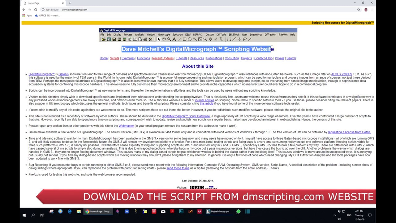 Install DigitalMicrograph (DM) script
