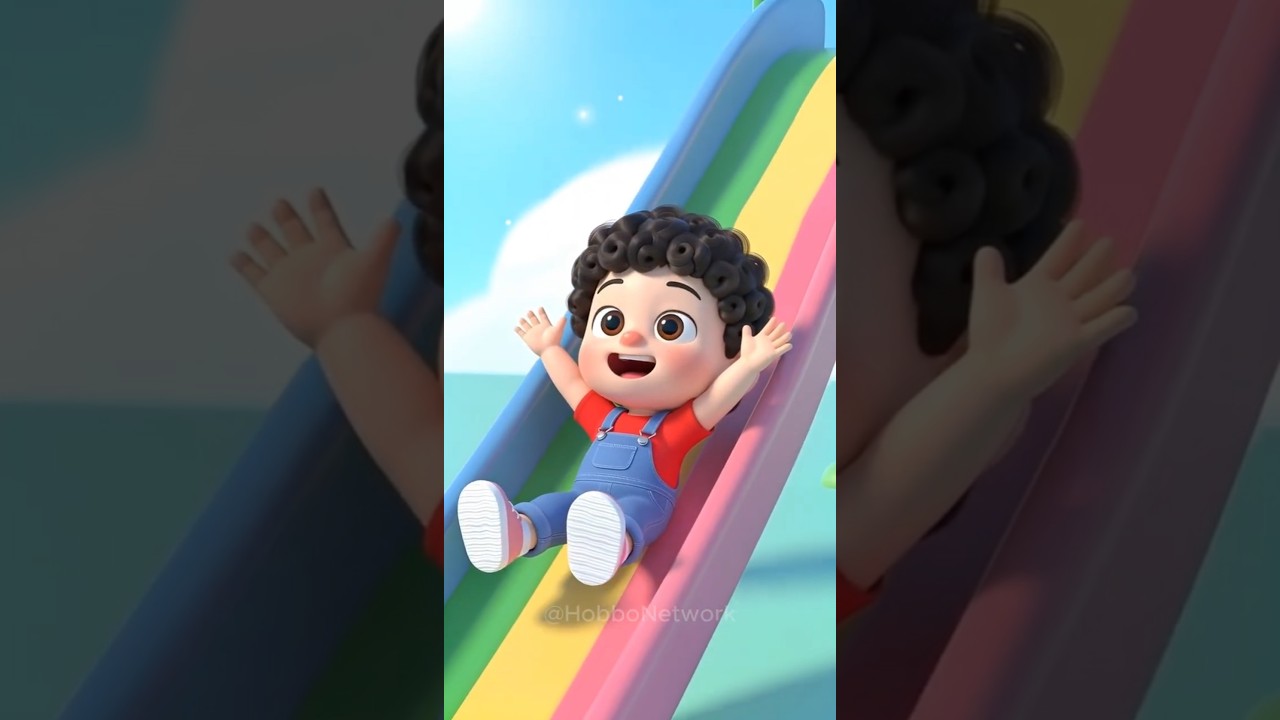 Kids Fun Adventure on the Slide | 3D Cartoon Animation for Children