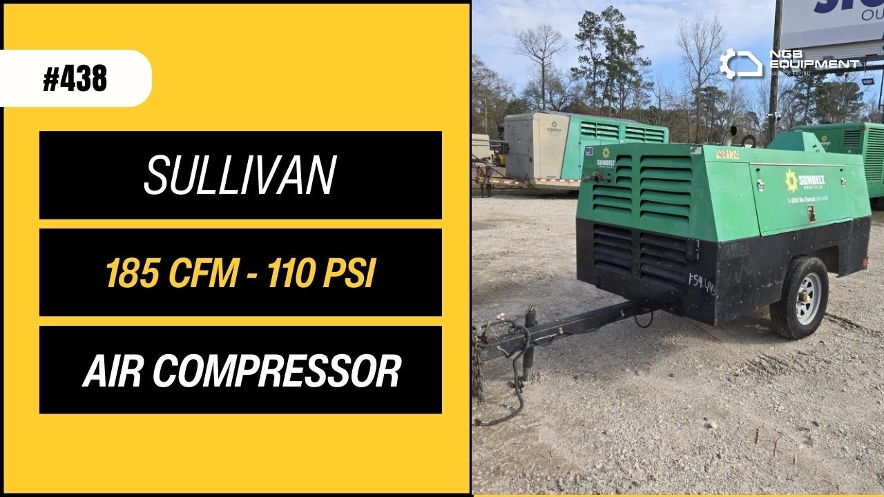 Sullivan 185 CFM  Portable Air Compressor- Low hours, builts air