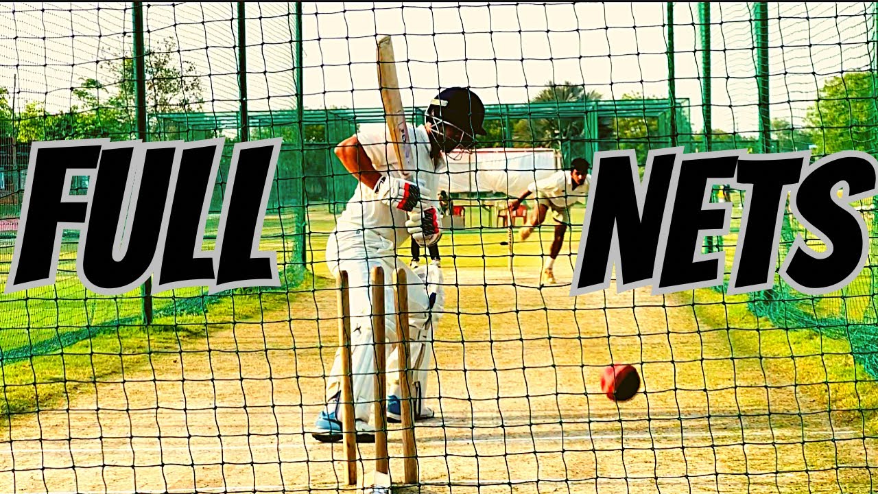Cricket net session|State player||Batting in nets||Batting practice in nets|Adeel baqar@adeelbaqar