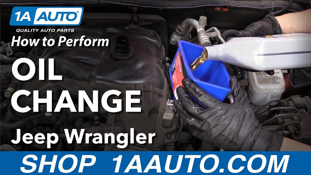 Как заменить масло в Jeep Wrangler 3.6L 2012–18 годов выпуска