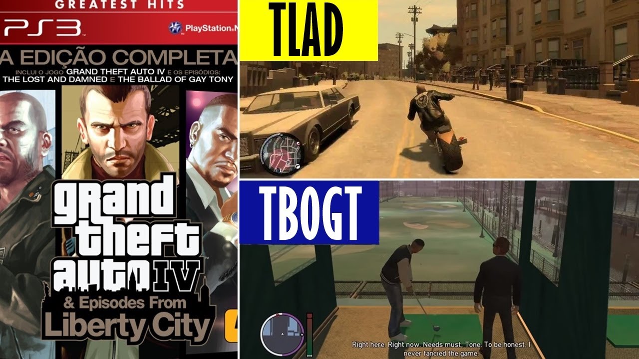 AS DIFERENÇAS DO GTA IV, THE LOST AND DAMNED e THE BALLAD OF GAY TONY