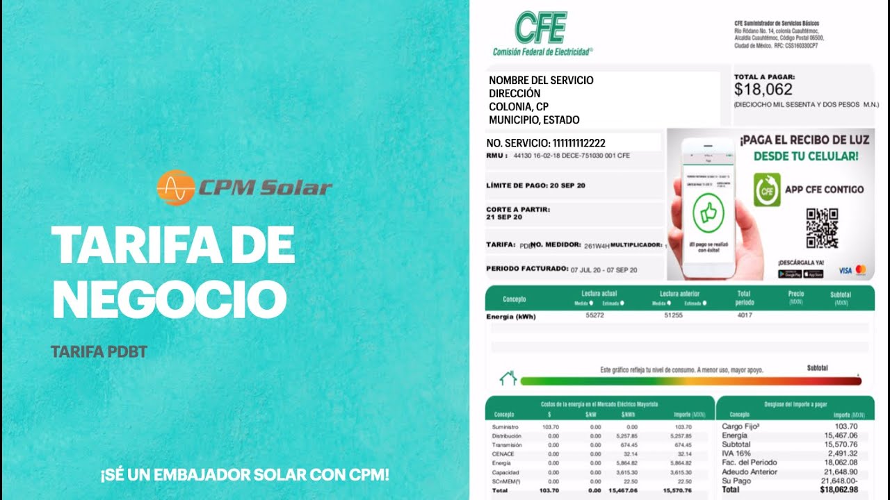 TARIFA PDBT (EXPLICACIÓN SENCILLA) | Capacitación Embajadores Solares CPM