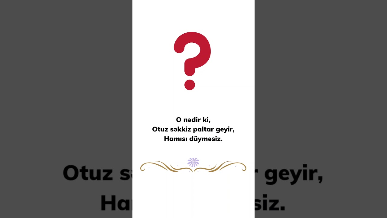 💡TAPMACA.Tapın g&ouml;rək 🤔#bulmaca #bilmeceler