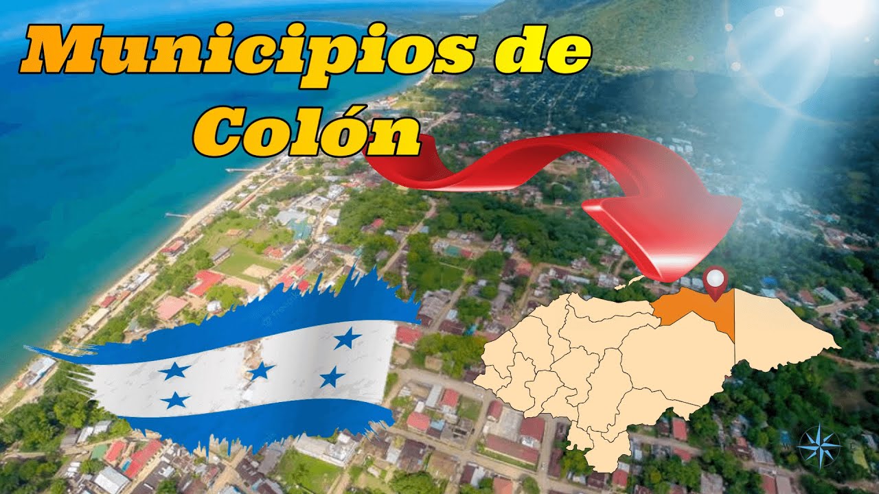 Mapa de los Municipios del Departamento de Col&oacute;n - Honduras | 10 Municipios 🗺️🇭🇳
