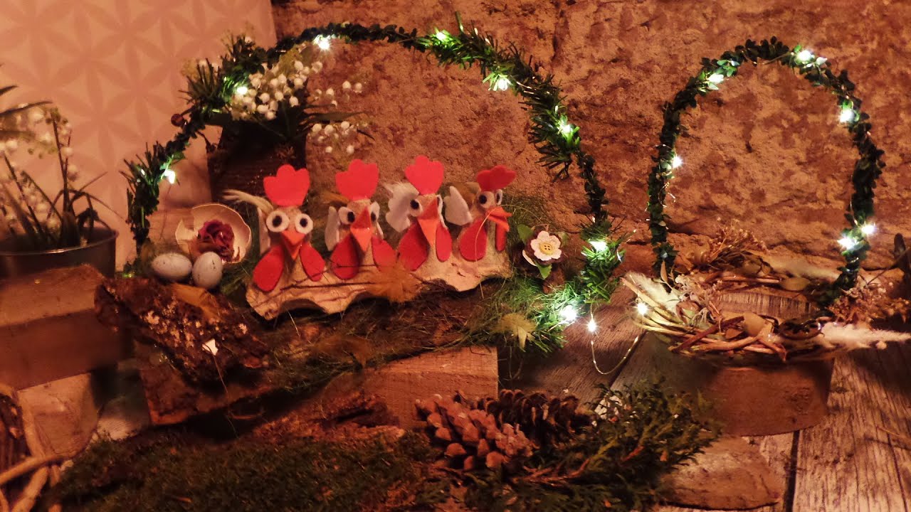 12 DIY/ WAS?  Eierkarton HÜHNER zauberhaft beleuchtet/ WANDELBAR / UPCYCLING