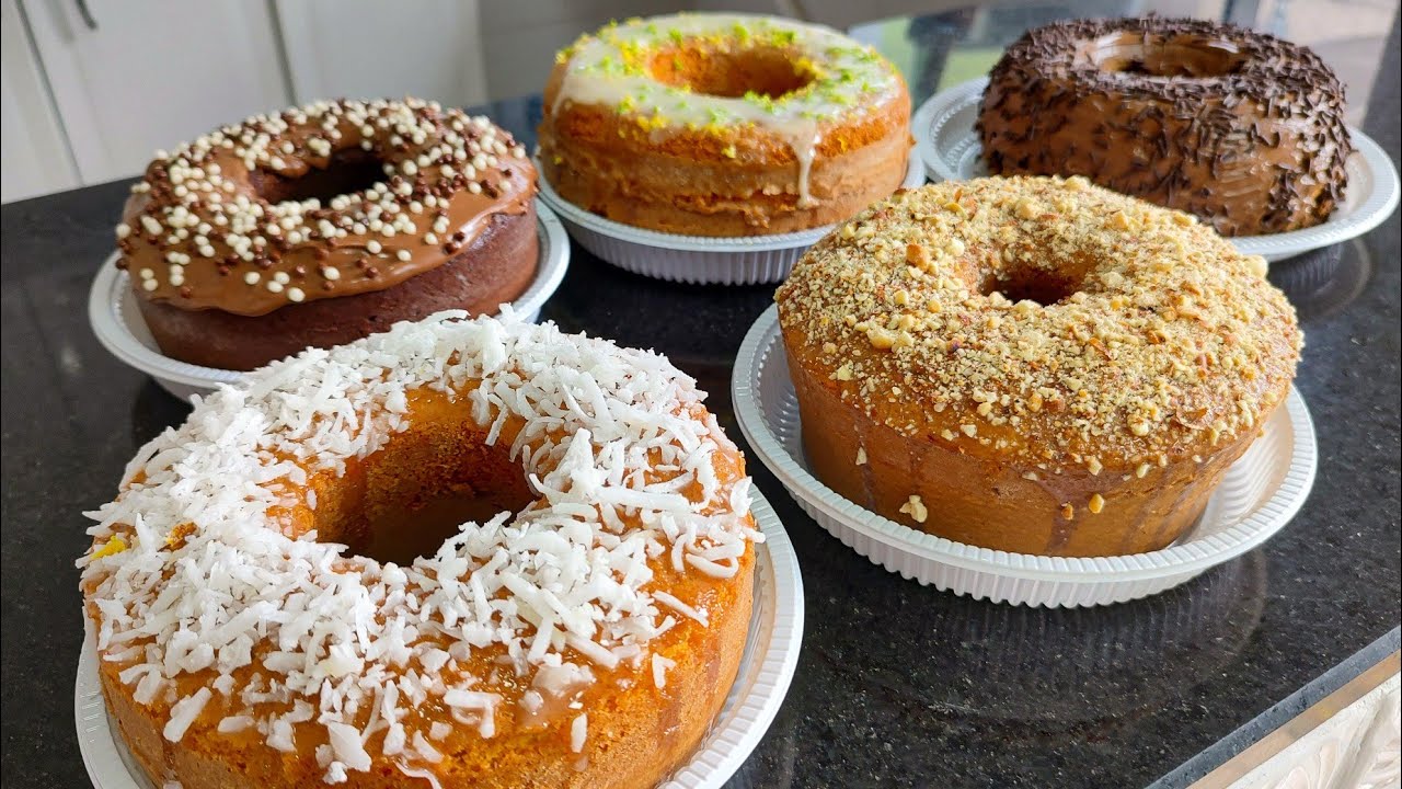 5 BOLOS DIFERENTES COM 1 MASSA