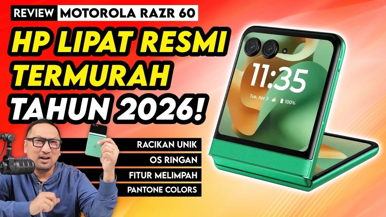 Racikan Unik! Hape Lipat Resmi Harga Termurah 2026? - Review motorola razr 60