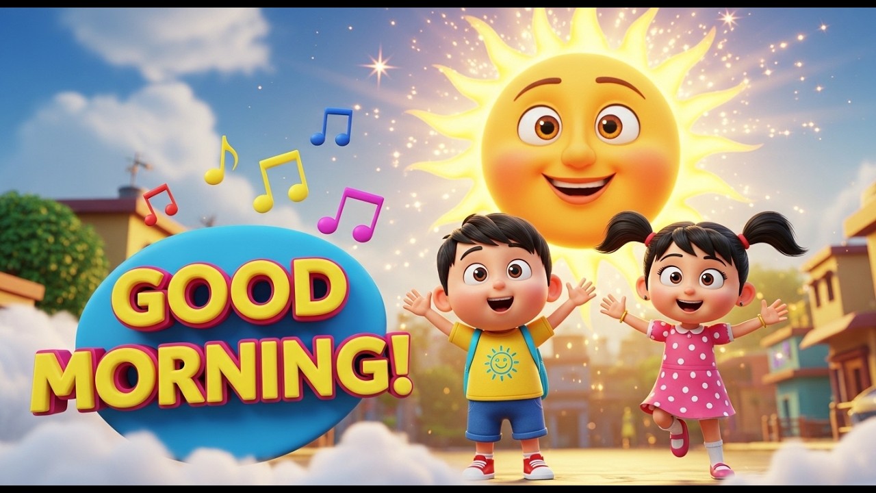 Suraj Mama Good Morning ☀️ | Hindi Kids Song | Nursery Rhyme for Children | 3D Animated Cartoon