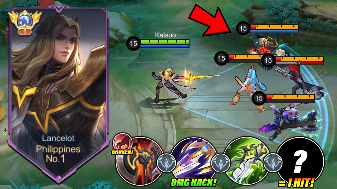 LANCELOT PERFECT BUILD FOR ONE SHOT FOR SOLO PLAYERS! 🤫 (80% BROKEN!) -MLBB