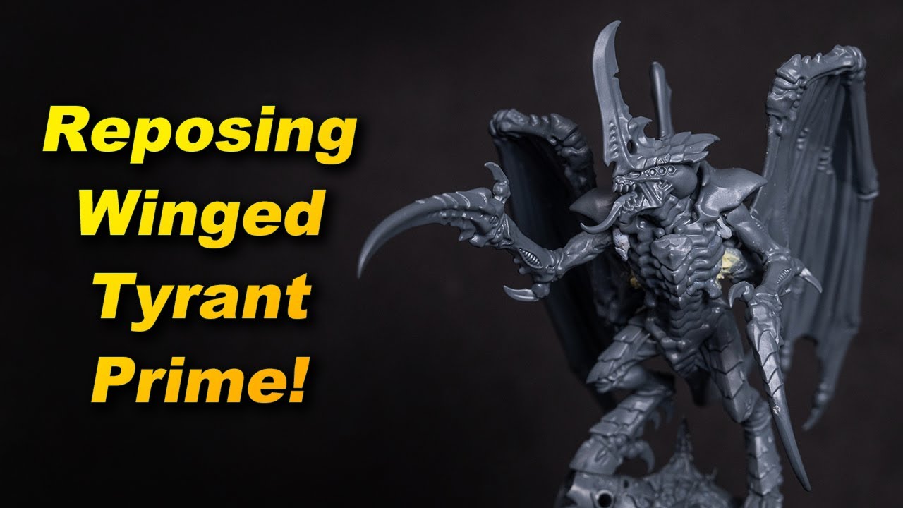 Reposing the NEW Winged Tyrant Prime Tyranid from the Leviathan Box for Warhammer 10th Edition