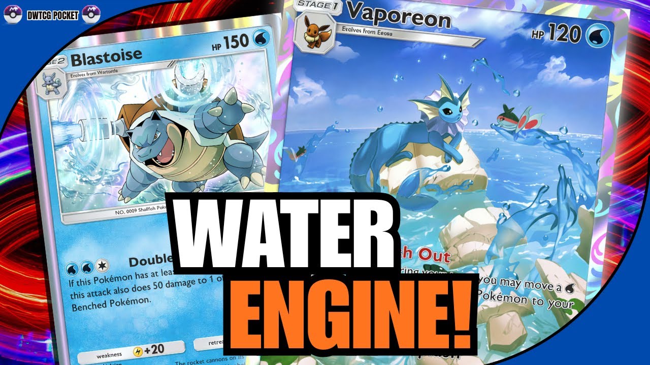 Vaporeon Sets Up INSANE Blastoise Plays! | Pokémon TCG Pocket