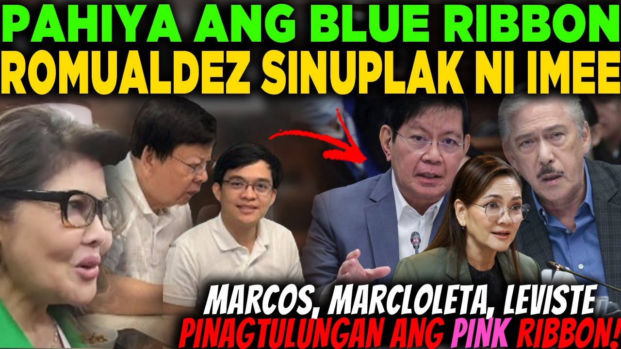 SEN IMEE, LEVISTE, AT MARCOLETA SINUPLAK ANG PINK RIBBON PINGKY AT ROMUALDEZ WAG IYAKIN! BUTATA TUTA