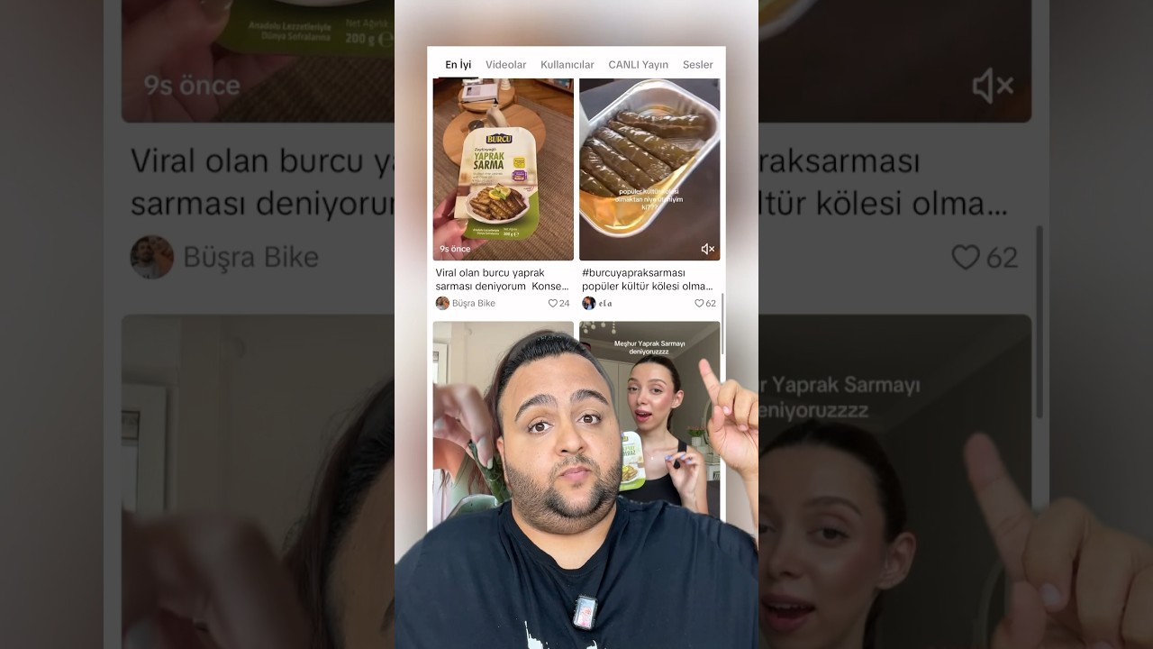 VİRAL OLAN YAPRAK SARMAYI DENEDİM! kendim aldım ucretsiz #reklam #shorts
