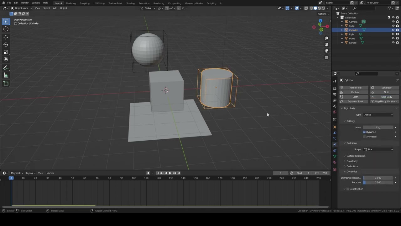 Модификатор Rigid body это легко? Физика твердых тел в blender.