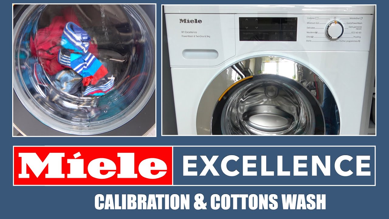 Miele W1 Excellence Washing Machine Calibration & Cottons Wash
